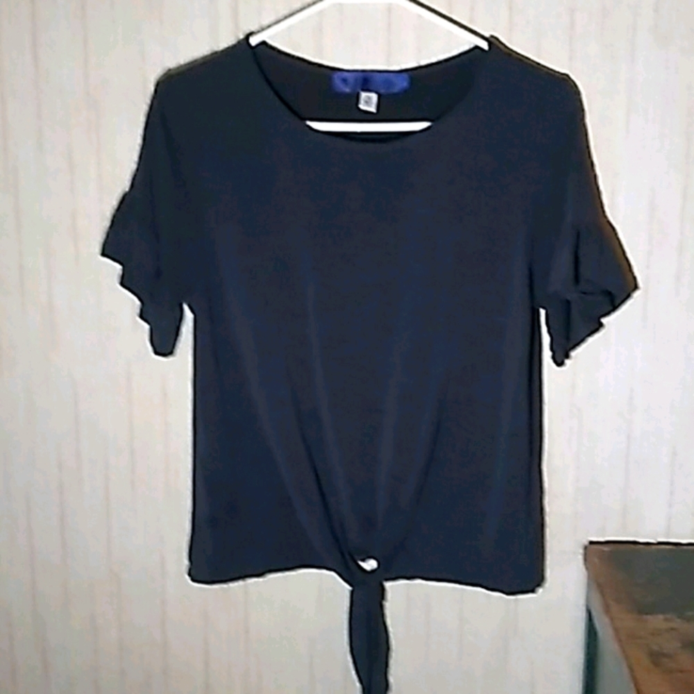 Grey t-shirt blouse